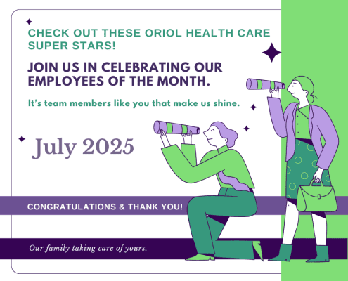 Oriol Health Care Employees of the Month – July 2025 | Honoring Excellence in Central MA