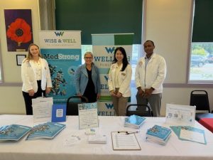 WELLhood Dr. Donna Bartlett, PharmD, BCGP, and her team shared strategies for safe medication practices and healthier living with Expo attendees