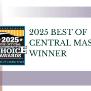 Oriol Home Health – 2025 Best of Central Massachusetts Winner 2025 Best of Central Massachusetts Winner badge displayed on a clean white background with subtle purple gradient design accents.