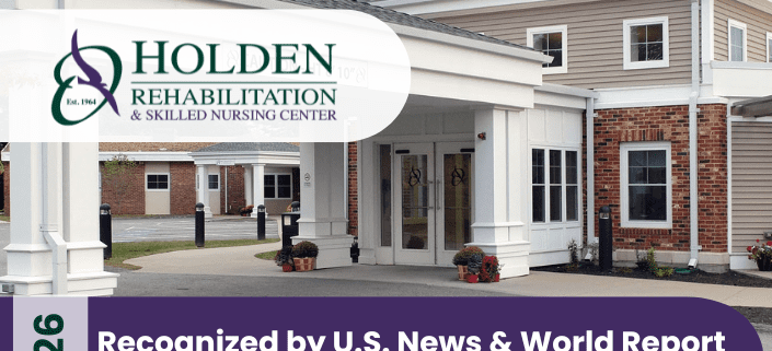 Exterior of Holden Rehabilitation & Skilled Nursing Center, recognized by U.S. News & World Report for Best Short-Term Rehabilitation and Best Long-Term Care in 2026