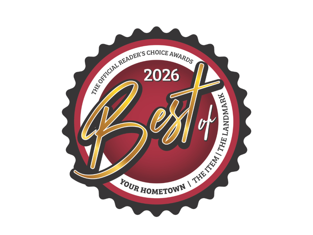 Vote for the Oriol Health Care Family | 2026 Best of Your Hometown Awards 2026 Best of Your Hometown Awards logo promoting voting for the Oriol Health Care family, finalists in nine categories presented by The Landmark and The Item.